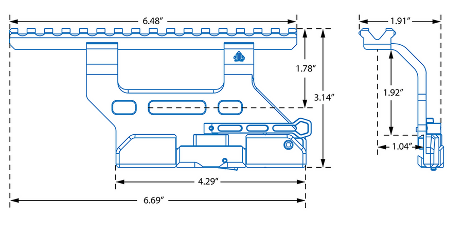 UTG® Accu-Sync® AK QR Side Mount, Universal