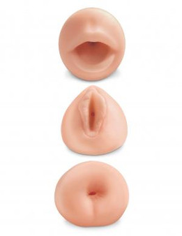 Pipedream Extreme Toyz All 3 Holes Beige Strokers