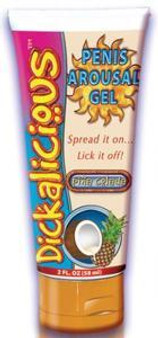 Dickalicious Penis Arousal Gel 2 oz Pina Colada