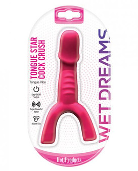 Wet Dreams Tongue Star Cock Crush Vibe Mouth Grip Pink