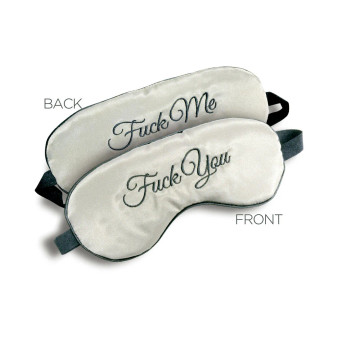 F-ck Me / F-ck You Mask Blindfold Gray - 847841023344