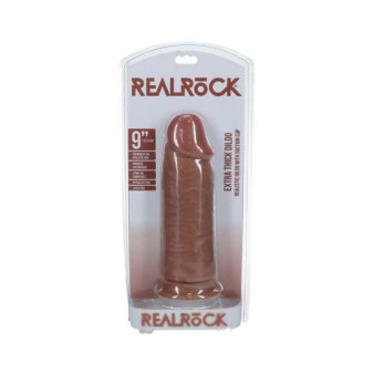 Realrock Extra Thick 9 In. Dildo Tan