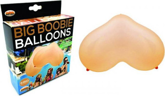 Big Boobie Balloons 6 Pieces Beige - 818631030811