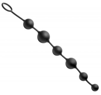Serpent 6 Silicone Beads Of Pleasure Black - 848518018533