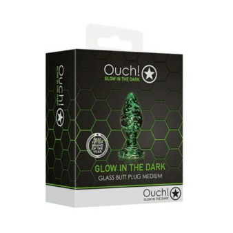 Ouch Glass Butt Plug Gitd Md