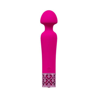 Royal Gems Scepter Silicone Rechargeable Vibrator Pink