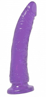 Basix Rubber Works 7 inches Slim Dong With Suction Cup Purple
