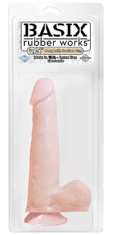Basix Rubber Works - 7.5in. Dong With Suction Cup