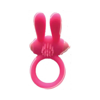 Wet Dreams Bunny Buster Cock Ring With Turbo Motor Pink - 818631032686