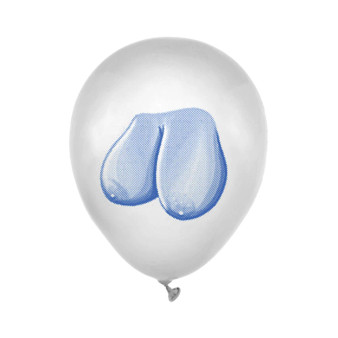 Mini Boobs Latex Balloons 8 Package - 817717036372