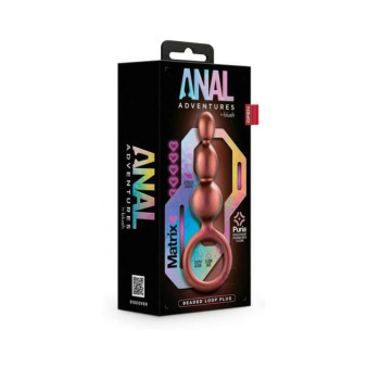 Anal Adv Matrix Beaded Loop Plug Copper