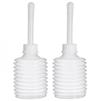 Cloud 9 Fresh + Portable Anal Enema Douche 3.3oz EZ Squeeze Bulb 2 Pack - 685239852615