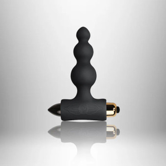 Petite Sensations Bubbles Black Butt Plug - 811041012903