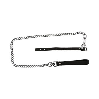 Kinklab Buckling Cock Ring And Chain Leash Set