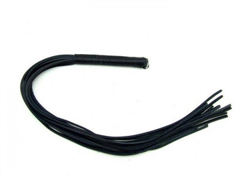 M2M Whip Leather Thong 20 inches Black