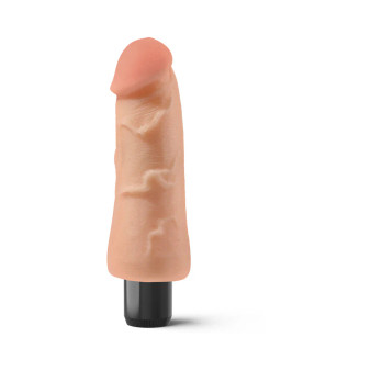 Real Feel Lifelike Toyz No 4 Beige Vibrating Dildo - 603912296822