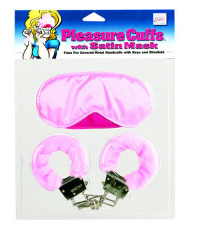 Pleasure Cuffs with Satin Mask - 716770032782