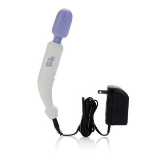 My Mini Miracle Massager Electric 2 Speed 120 Volt 8" - White/Purple - 716770056825