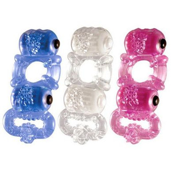 Tri O Triple Pleasure Ring Assorted Colors