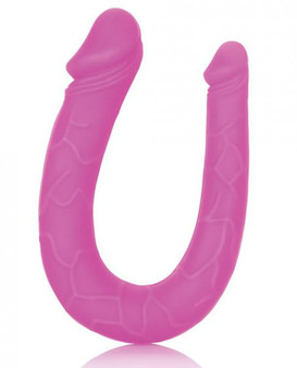 Silicone Double Dong AC/DC Dong Pink