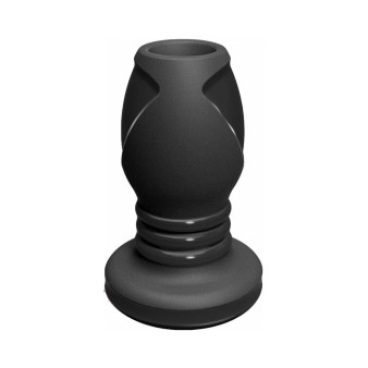 Platinum Silicone The Stretch Silicone Anal Plug Medium - Black - 782421022709