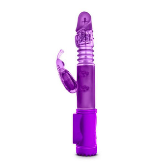 Butterfly Thruster Mini Rabbit Vibrator Purple