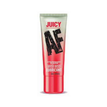 Juicy Af Water-based Lube - Strawberry 2 Oz Juicy Af Water-based Lube - Strawberry 2 Oz