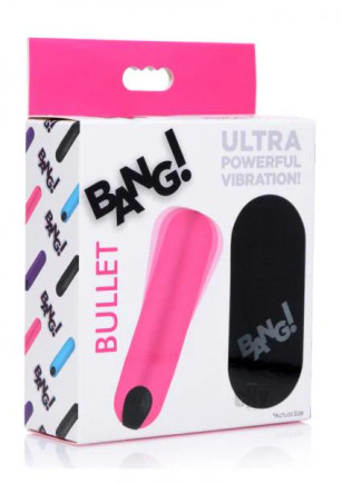 Bang! Vibrating Bullet W/ Remote Control - Pink Bang! Vibrating Bullet W/ Remote Control - Pink