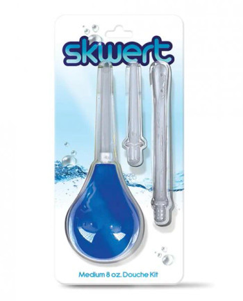 Skwert Enema Bulb W/3 Wands - 8 Oz