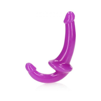 Realrock Glow In The Dark 6 In. Strapless Strap-on Dildo Neon Purple Realrock Glow In The Dark 6 In. Strapless Strap-on Dildo Neon Purple