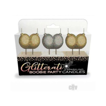 Glitterati Boobie Candles 4pc Set