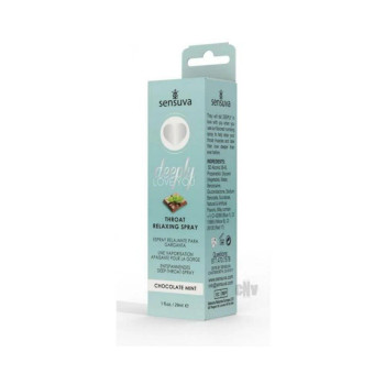 Sensuva Deeply Love You Throat Relaxing Spray Chocolate Mint 1 Oz. Sensuva Deeply Love You Throat Relaxing Spray Chocolate Mint 1 Oz.