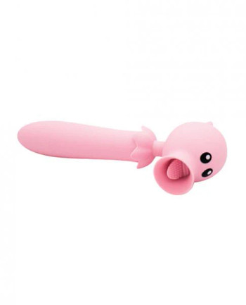 Natalie's Toy Box Lick N' Stick Clit Flicker & G-spot Vibe - Pink Natalie's Toy Box Lick N' Stick Clit Flicker & G-spot Vibe - Pink