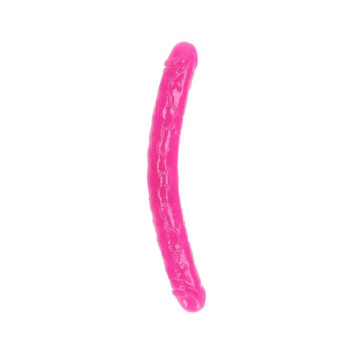 Realrock Glow In The Dark Double Dong 15 In. Dual-ended Dildo Neon Pink Realrock Glow In The Dark Double Dong 15 In. Dual-ended Dildo Neon Pink