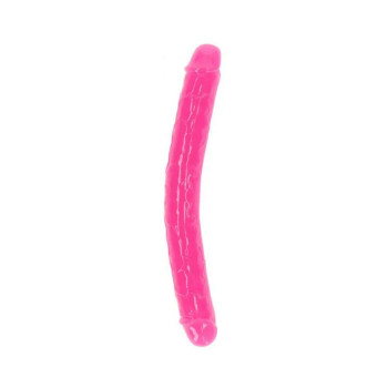Realrock Glow In The Dark Double Dong 12 In. Dual-ended Dildo Neon Pink Realrock Glow In The Dark Double Dong 12 In. Dual-ended Dildo Neon Pink