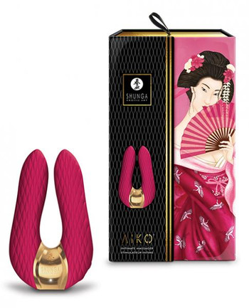 Shunga Aiko Intimate Massager - Raspberry Shunga Aiko Intimate Massager - Raspberry
