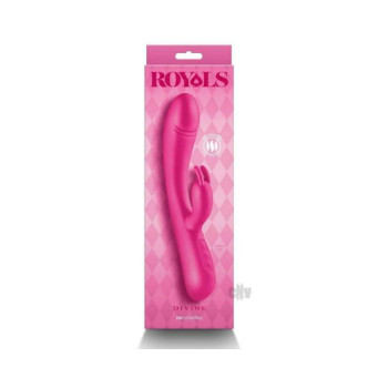 Royals Divine Warming Rabbit Vibrator Metallic Pink Royals Divine Warming Rabbit Vibrator Metallic Pink