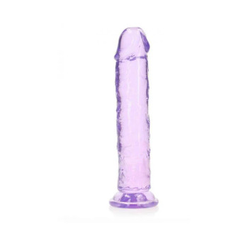 Realrock Crystal Clear Straight 10 In. Dildo Without Balls Purple Realrock Crystal Clear Straight 10 In. Dildo Without Balls Purple