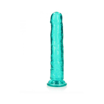 Realrock Crystal Clear Straight 10 In. Dildo Without Balls Turquoise Realrock Crystal Clear Straight 10 In. Dildo Without Balls Turquoise