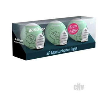 Satisfyer Masturbator Egg 3er Set Riffle Satisfyer Masturbator Egg 3er Set Riffle