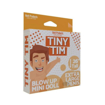 Tiny Tim Blow Up Party Doll Vanilla Tiny Tim Blow Up Party Doll Vanilla