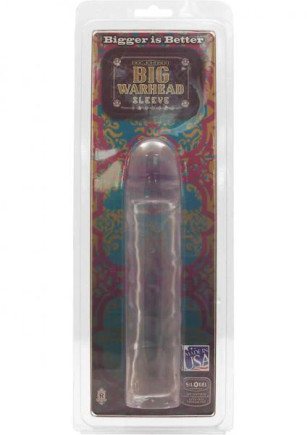 Big Warhead Sleeve 8 Inch Clear Big Warhead Sleeve 8 Inch Clear