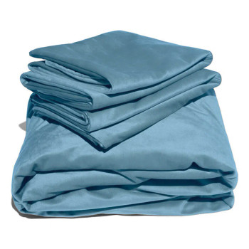 Liberator Fascinator Liquid Velvet Sheets-Q Cyan Liberator Fascinator Liquid Velvet Sheets-Q Cyan