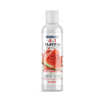 Swiss Navy 4 In 1 Playful Flavors Watermelon - 1 Oz Swiss Navy 4 In 1 Playful Flavors Watermelon - 1 Oz