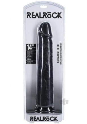 Realrock Xl Straight 14 Black Realrock Xl Straight 14 Black