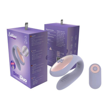 Sublime Sec Duo Rechargeable Silicone Couples Vibe Lilac Sublime Sec Duo Rechargeable Silicone Couples Vibe Lilac