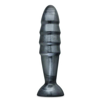 Jet Destructor Carbon Metallic Black Butt Plug - 855215007432