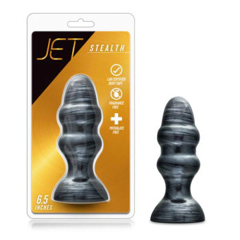 Jet Stealth Carbon Metallic Black Butt Plug - 855215007401