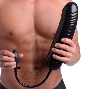 XXL Inflatable Dildo 12.5 inches Black XXL Inflatable Dildo 12.5 inches Black