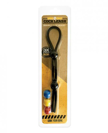 Boneyard Double Cock Leash Black Boneyard Double Cock Leash Black